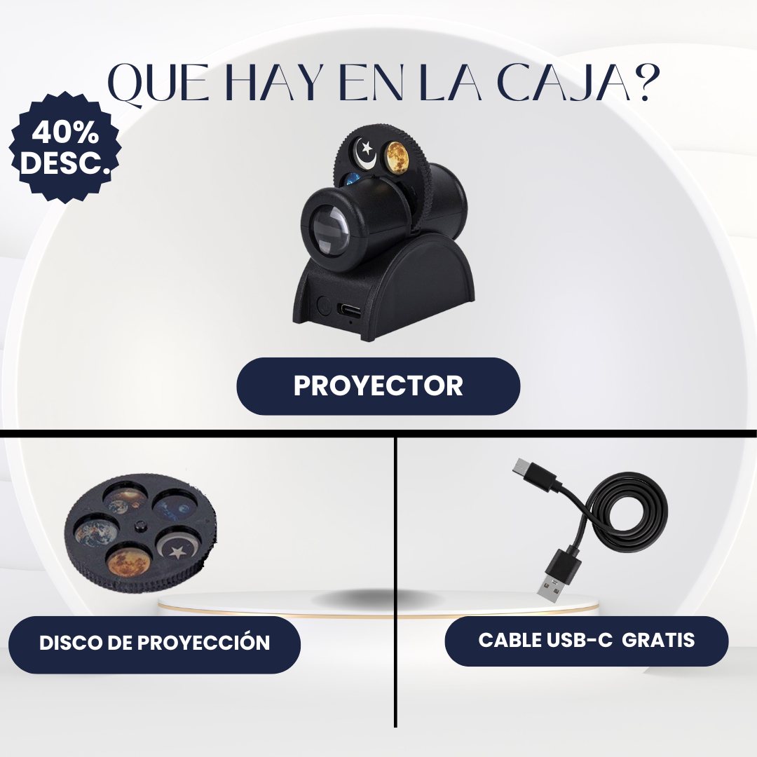 Proyector LED de Planetas – Convierte tu habitación en el espacio